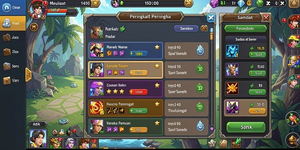 arena333 - Menampilkan karakter karakter unik dalam game.